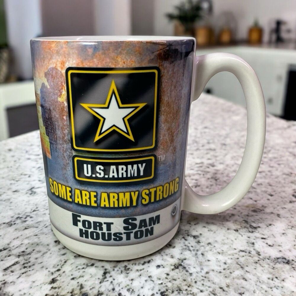 Fort Sam Houston US Army Strong Texas Ceramic Military Mug USA Souvenir
